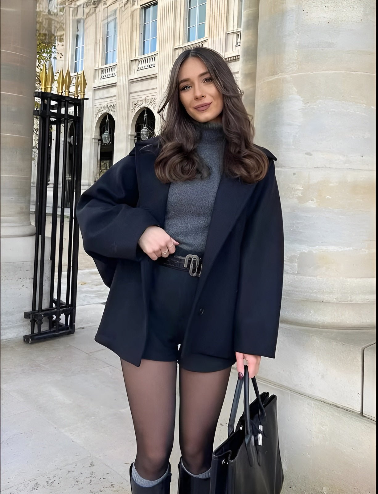 LIZZY™ | MANTEAU OVERSIZED TENDANCE EN LAINE